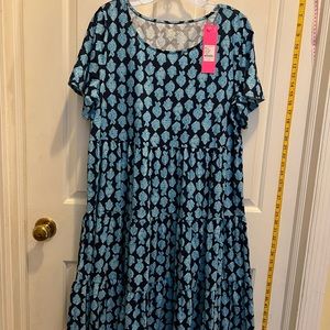 Lilly Pulitzer short sleeve cotton dress. NWT.